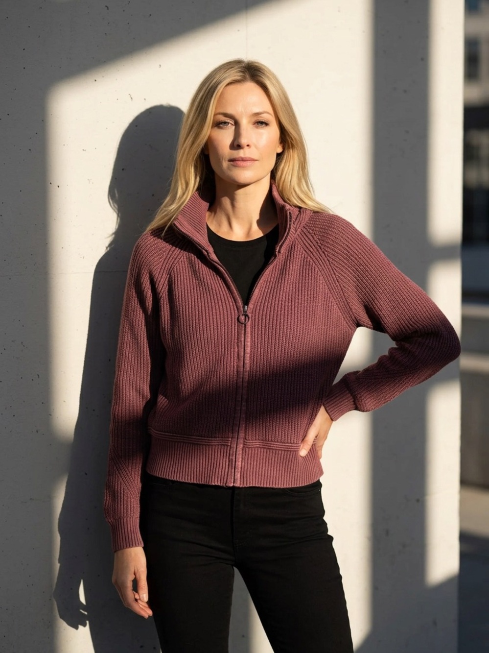 lululemon athletica Ribbed Zip Bomber Jacket in Dusty Rose 2020 sz s/m